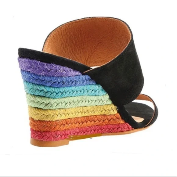 Women's Free People Glorieta Wedge Sandal Sz 38M - Picture 4 of 6